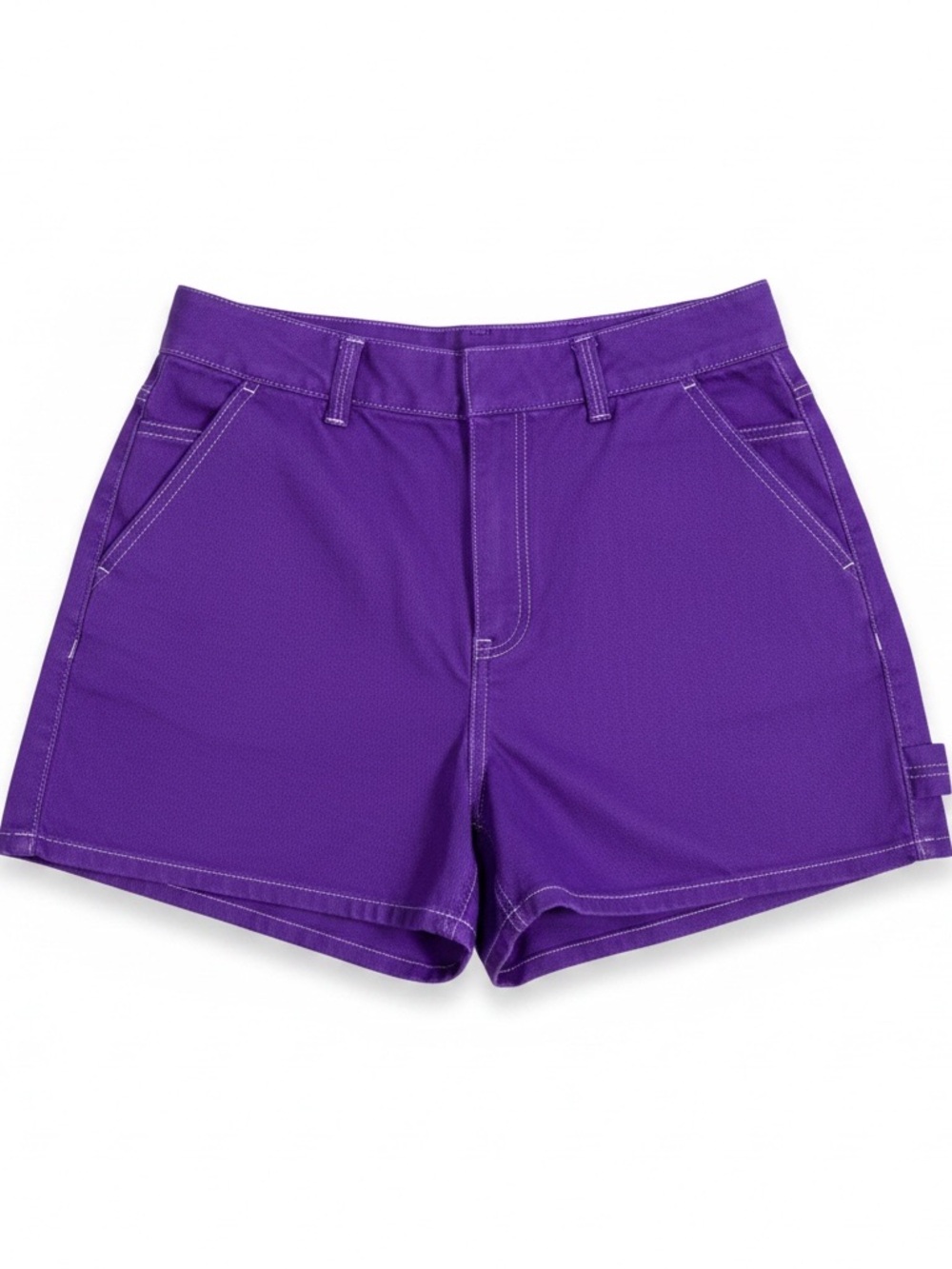 twik Purple High-Rise Casual Bermuda Shorts